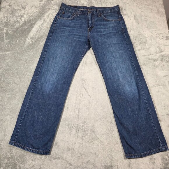 Levis 569 Jeans Mens 31X30 Blue Loose Straight 100% Cotton Denim Y2K - Picture 1 of 9